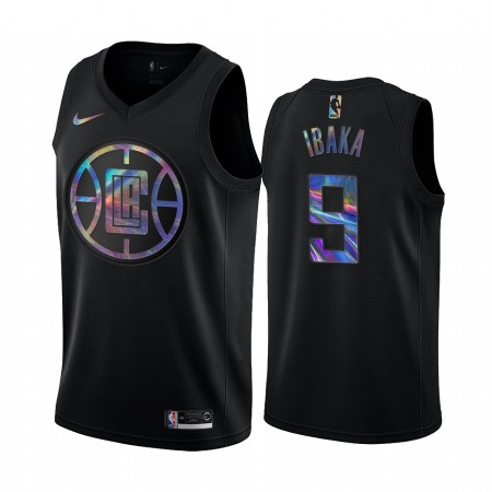 Maillot Basket Los Angeles Clippers Serge Ibaka 9 Iridescent HWC Collection Swingman - Homme